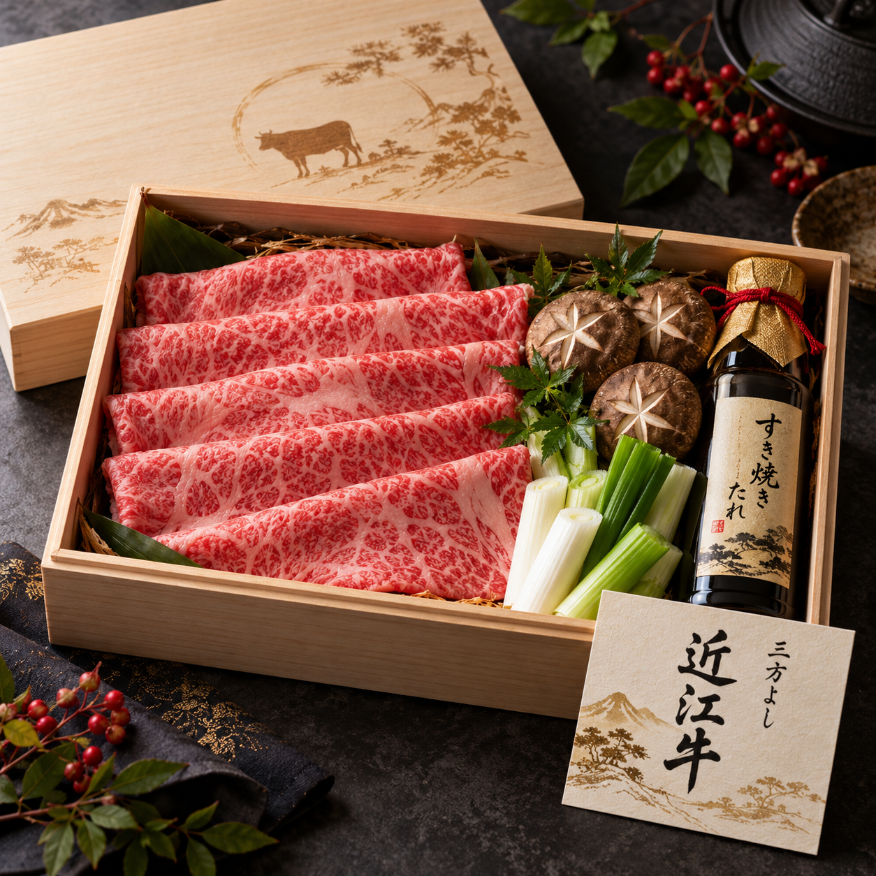 三方よしの近江牛すき焼きセット